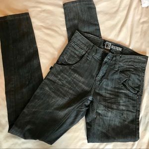 Faded black skinny jeans